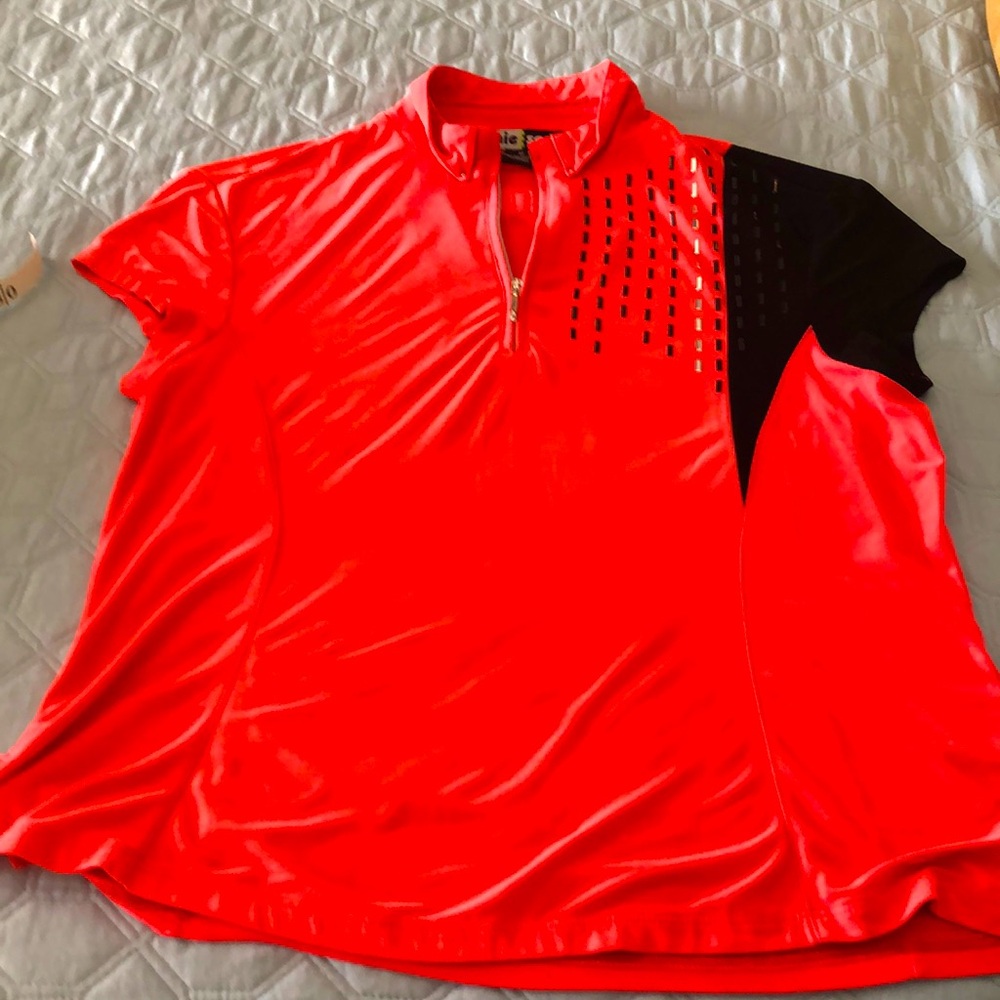 Jamie Sadick Tangerine Golf Shirt